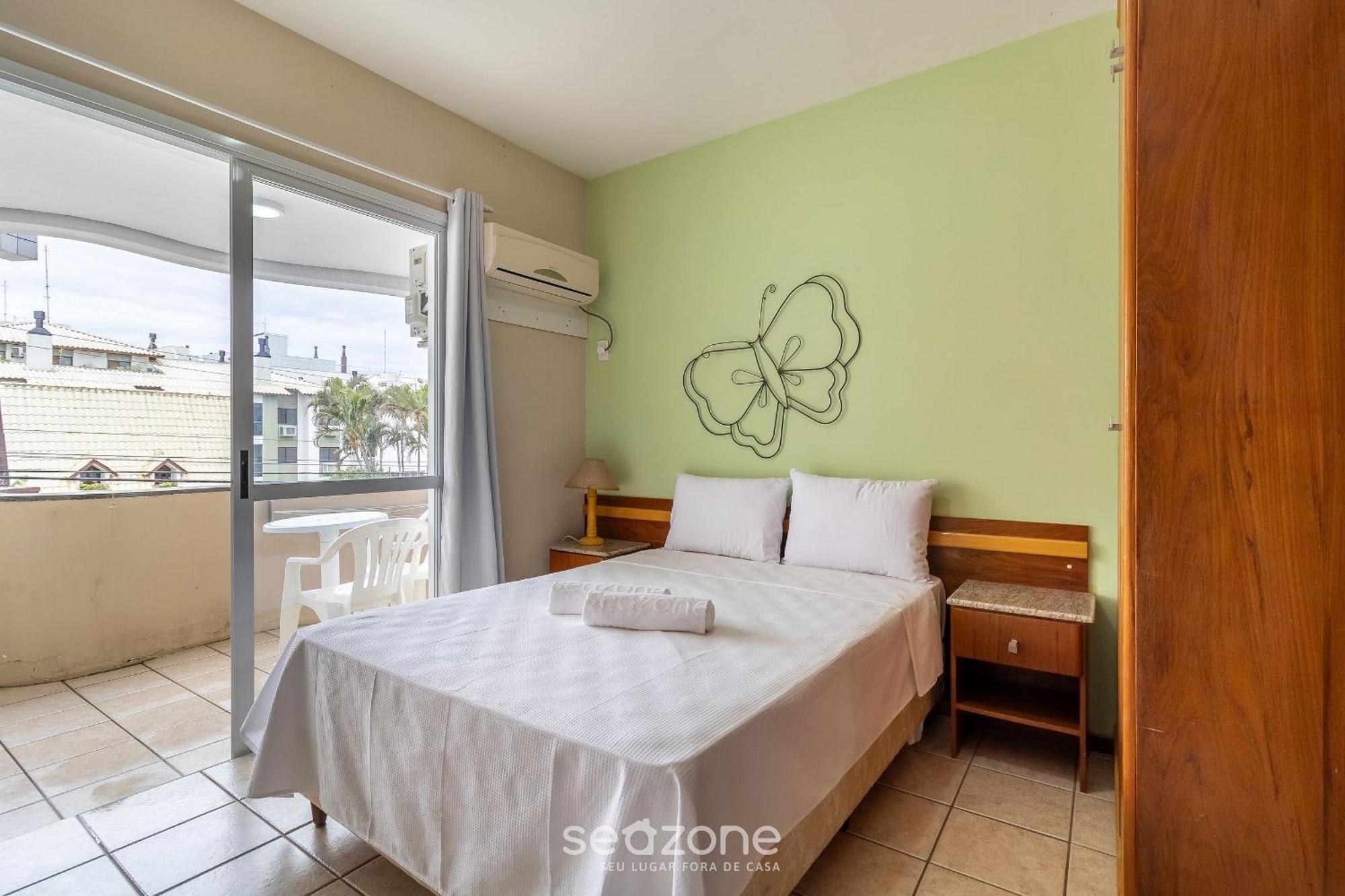 Apto C/ Varanda Em Condominio Pe Na Areia Iho127 Florianopolis Bagian luar foto